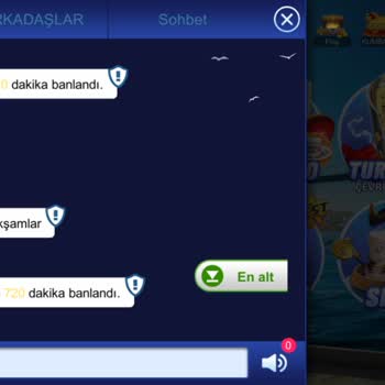 Fun 101 Okey Admin Kafasına Göre Banlaması