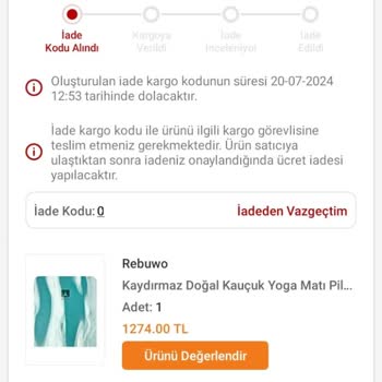 Trendyol Paramı İade Etmiyor