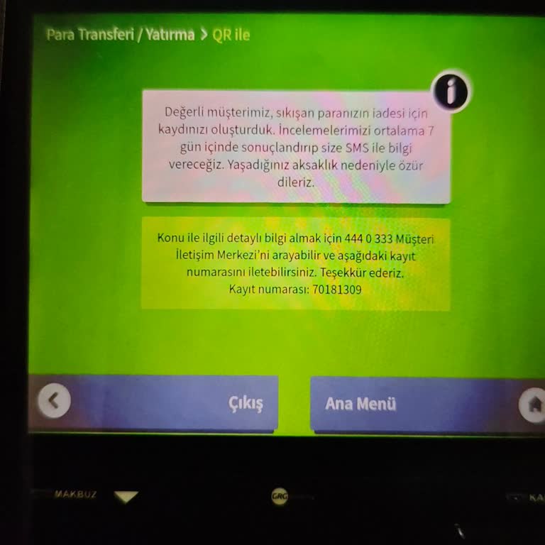 Garanti BBVA ATM Para Sıkışması