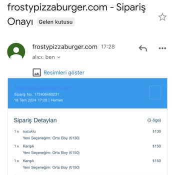 Frosty Pizza Siparişi Gelmedi Ve Ulaşamıyorum