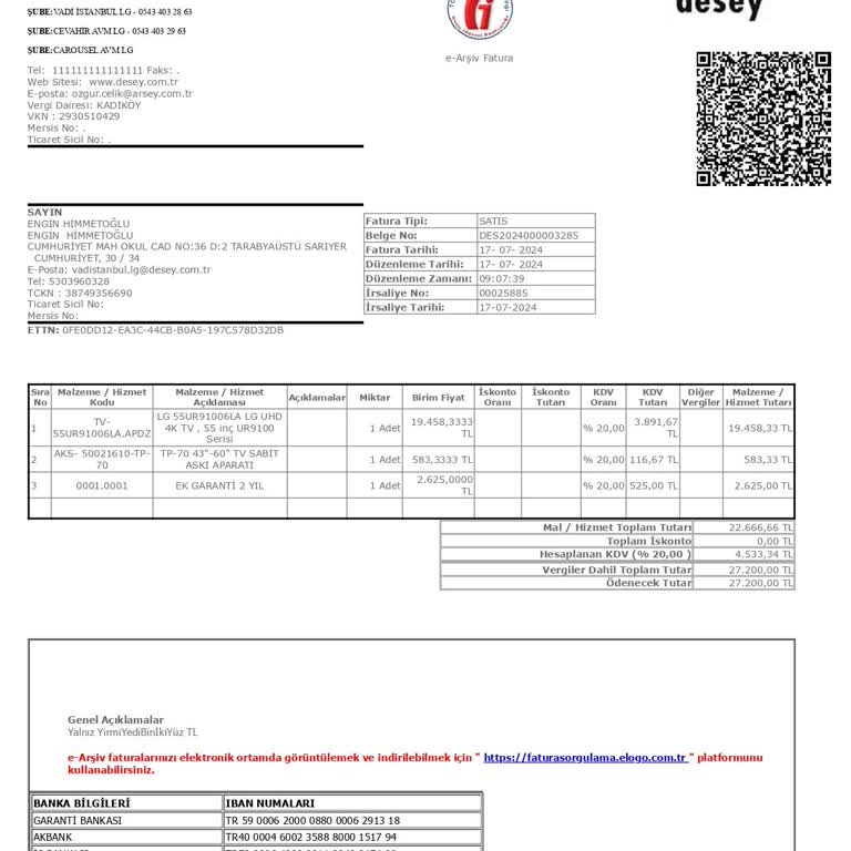 Vadi İstanbul LG Mağazası Ürünleri Satış Problemi