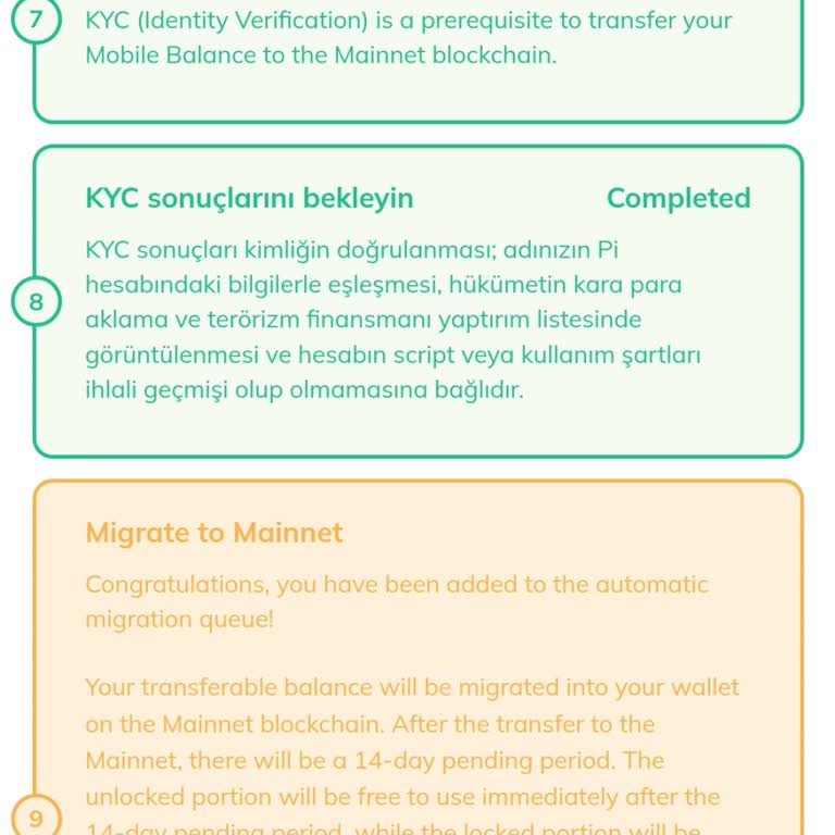 Pi Network 9. Adım Onaylanmadı