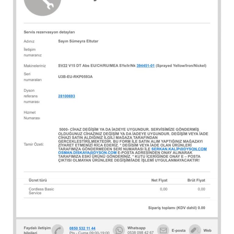 Dyson Değişim Yerine Eski Fiyattan Para İadesi