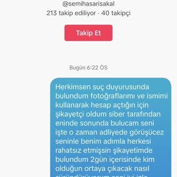 TikTok Fake Hesabın Derhal Kapatılmasını İstiyorum