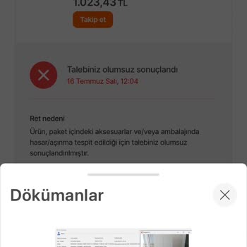 Hepsiburada.com Sahte Evrak İle Kurulum Yapılmayan Dolap. Para İadesi