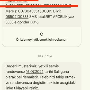 Arçelik Klima Montaj Randevu Sorunu