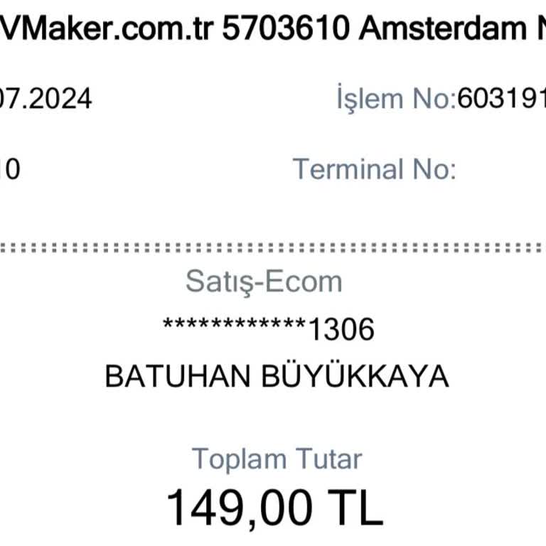 CV Marker Habersiz Para Çekme