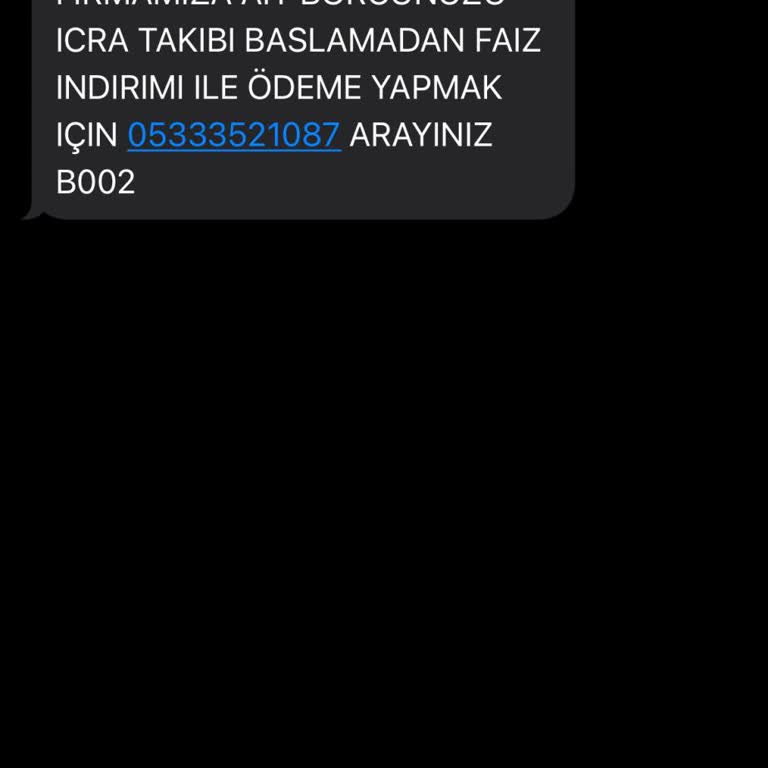 Metka Hukuk Bürosu Tarafından Atılan İcra Mesajı
