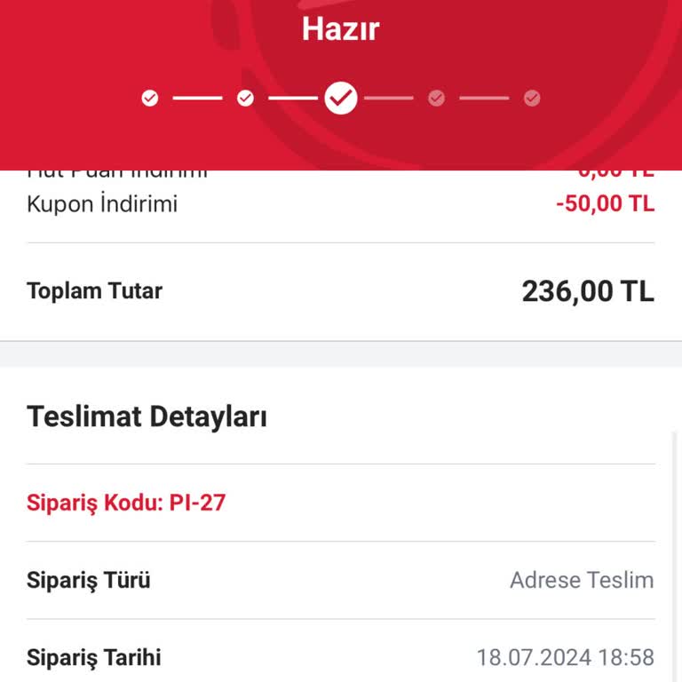 Pizza Hut Siparişin Gelmemesi Ve Telefonlara Cevap Vermemesi