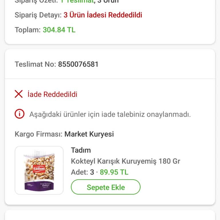 Trendyol GO Sahte Teslimat Yapıyor