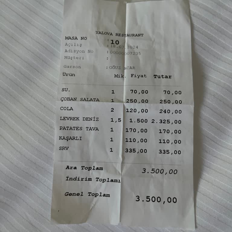 Çanakkale Yalova Restoran Yalova Restaurant Yanılgısı