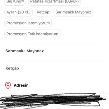 Tıkla Gelsin Burger King Tıkla Gelsin Siparişi