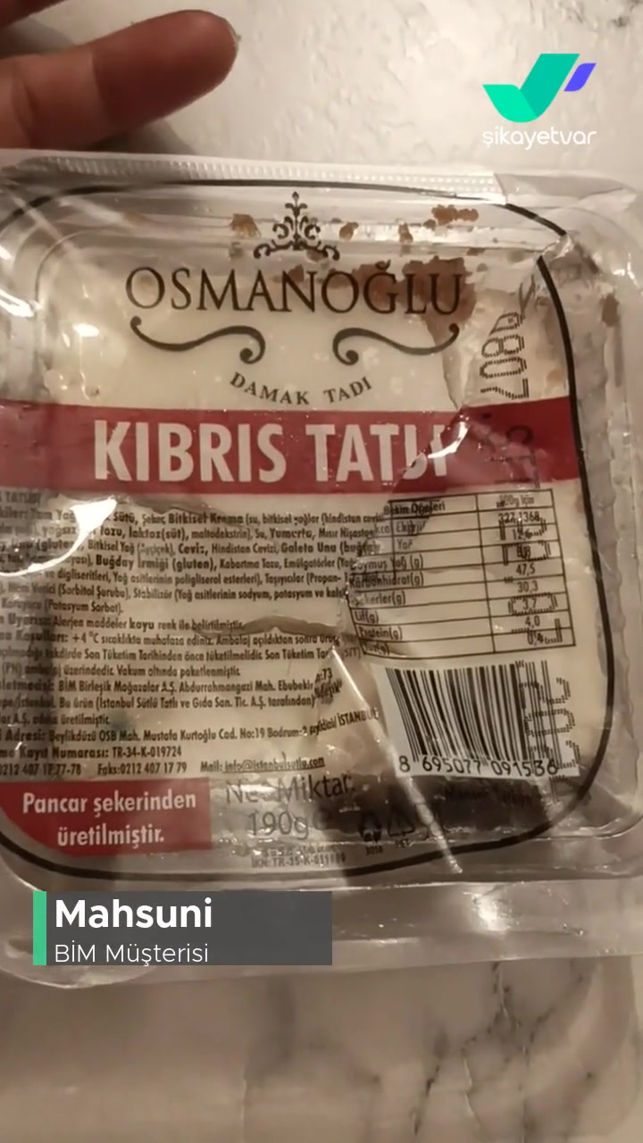 BİM Kıbrıs Tatlısı Kokan Ve Küflü videonun kapak resmi