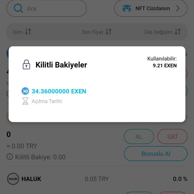 Bitexen Coinler Kayıp Kilitli Coin Açılış Tarihi Yok