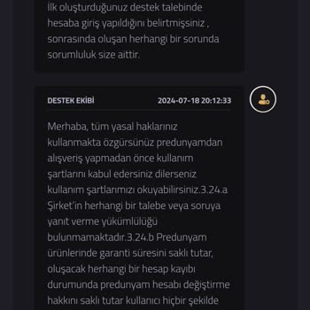 Pre Dünyam Satın Alınan Hesabın Güvenlik Sorunları