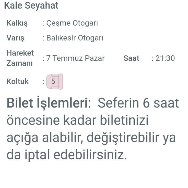 Obilet Ten Aldığım Bilet İptali