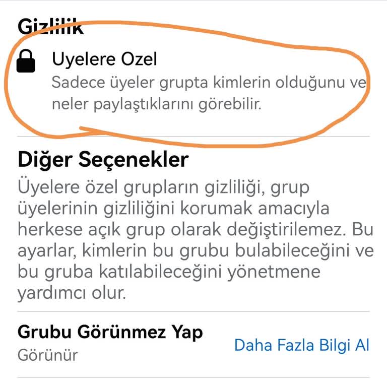 Facebook Grubumun Gizliliğini Açığa Çeviremiyorum. Üyeler Grubumu Bulamıyor