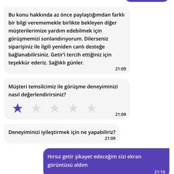 Getir, Getir Cüzdan Bakiyemi Sildi