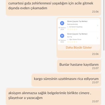 Trendyol Kargo Süresi Ve Müşteri Hizmetleri Sorunu