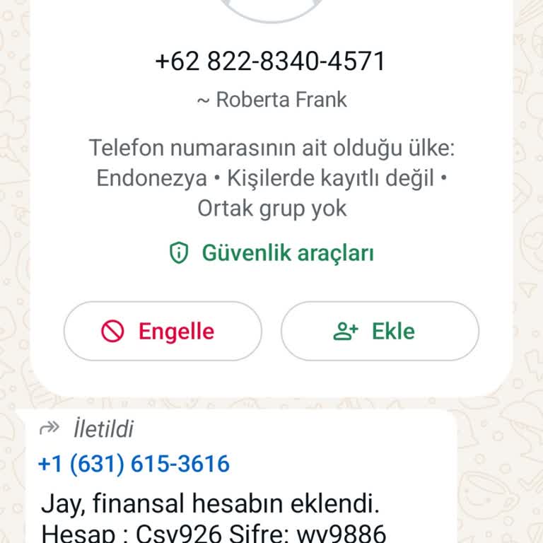 WhatsApp Jay Hesabına Eklendi