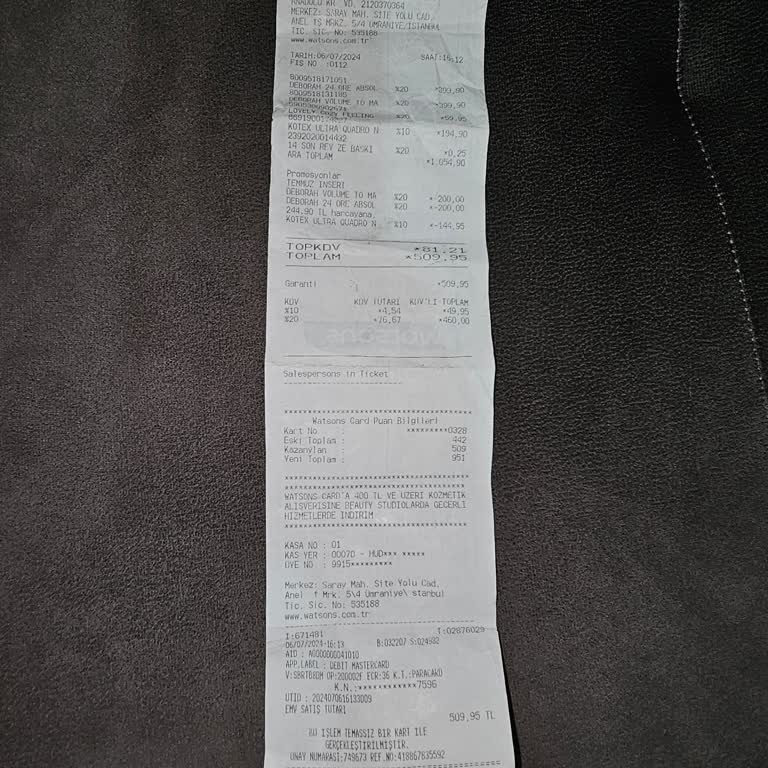 Watsons Yanlış Ürün Verildi