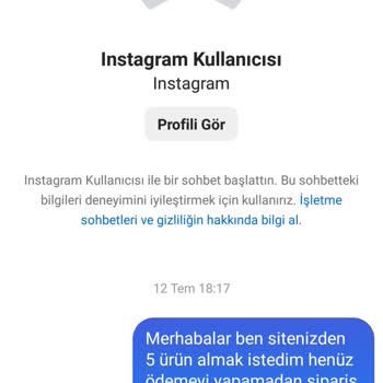 Maliav Butik (instagram: maliavdesign) Maliav Design Paramı Alıp Engelledi