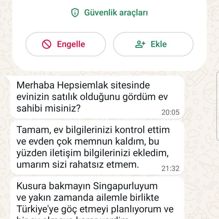 Hepsiemlak Şüpheli WhatsApp Mesajı Ve Güvenlik Endişesi