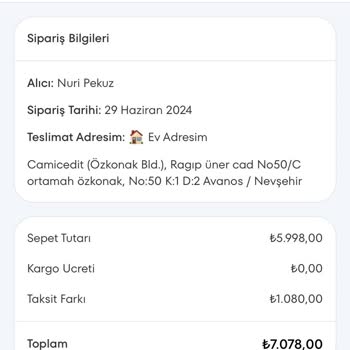 A101 Teslim Edilmeyen Ürün