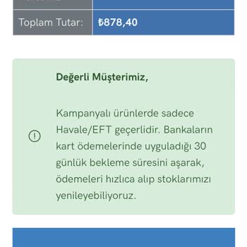 Maliav Butik (instagram: maliavdesign) Sipariş Ve Ödeme Sürecinde Yaşanan Sorunlar