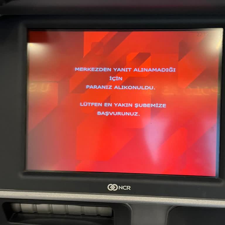 Ziraat ATM'si Paramı Yuttu