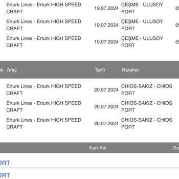 Ertürk Lines Feribot Bileti Tarih Değişikliği Sorunu