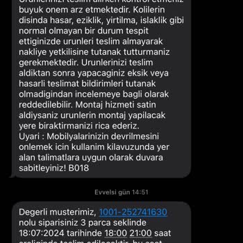 IKEA Teslimat Nakliye Tarihine Uymama