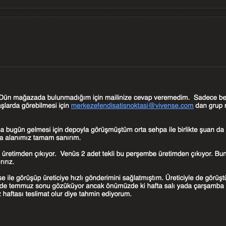 Vivense Geciken Teslimat Mağduriyeti