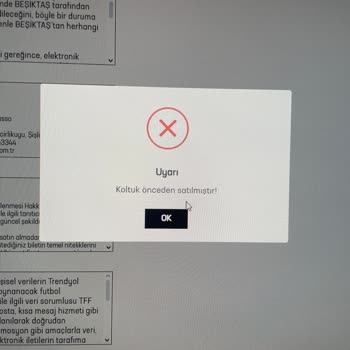 Passolig Beşiktaş Kombine Sepetimdeki Biletin Başkasına Satılması