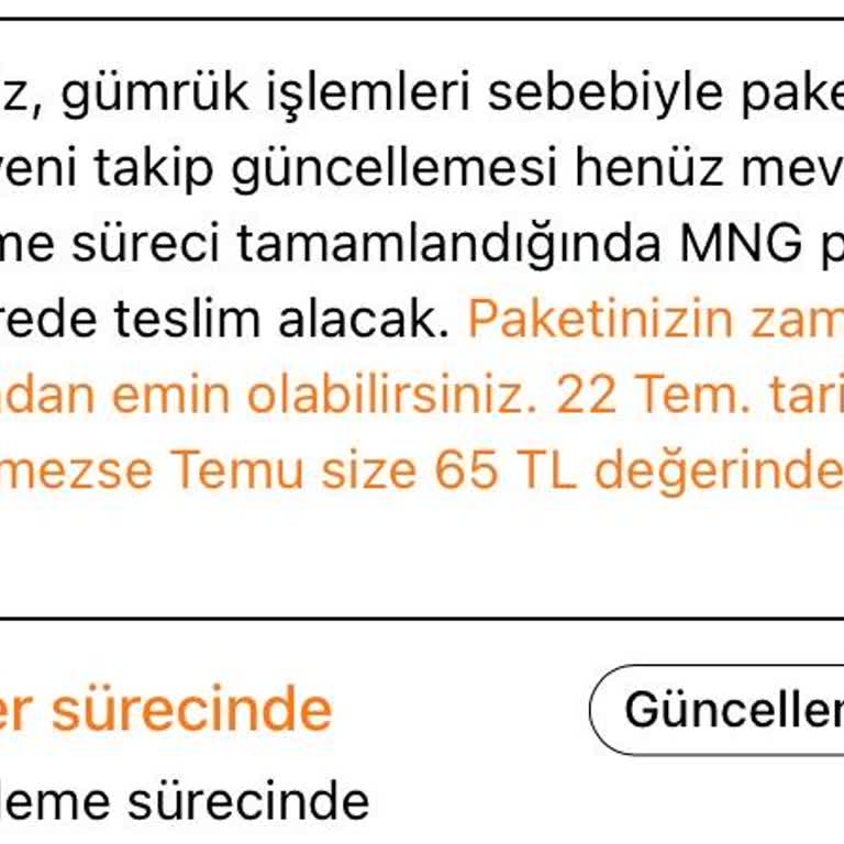Temu Siparişim Gümrükte Kaldı