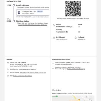 Ulaştırma ve Altyapı Bakanlığı Antalya Otogarı Kamil Koç Tarafından Haksızlığa Uğradım Mağdur Edildim