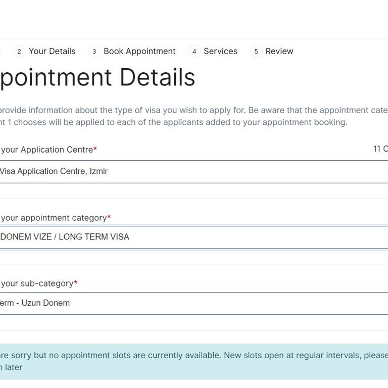 VFS Global Vize Randevusu Alamama