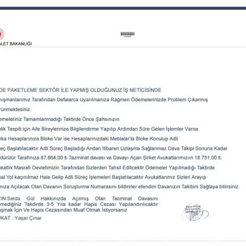 Yunus Paketleme Acentası Y**** Y******* Sabun Acentesi Paramı Kaptırdım