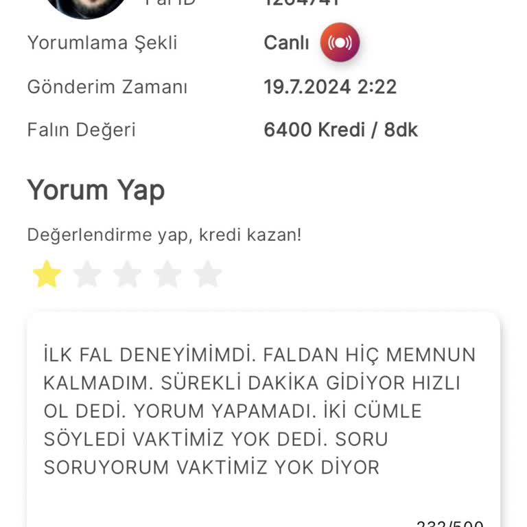 Fal Sepeti Mağduriyet Giderilmesi