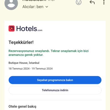 Hotels.com Ücret İadesi Talep Ediyorum