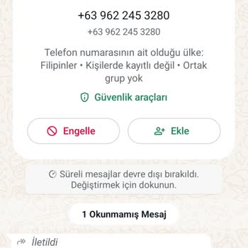 WhatsApp Şikayet Olmak