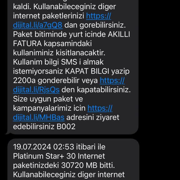 Turkcell Gece İnternetim Sıfırlandı