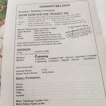 Airking Cool Pro Soğuk Buharlı İyonizerli Vantilatör