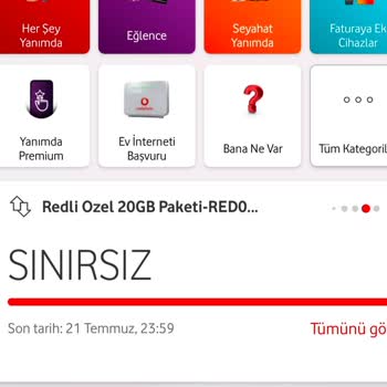 Vodafone 20 GB Sınırsız Sosyal Paket Sıkıntısı
