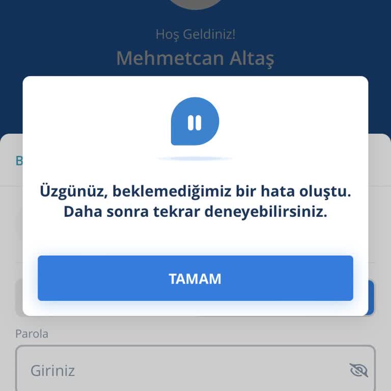 Denizbank Mobil Bankacılığa Giriş Sağlamıyor