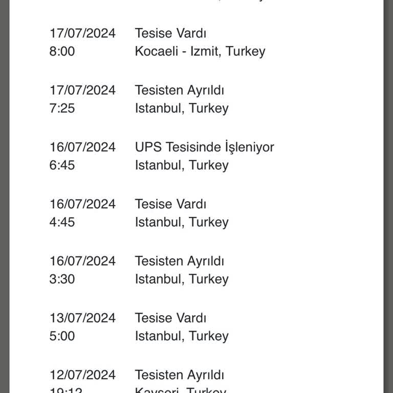 UPS Türkiye Teslim & İletişim Problemi