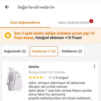 Trendyol Getcho Satıcısı Beyaz Sırt Çantası