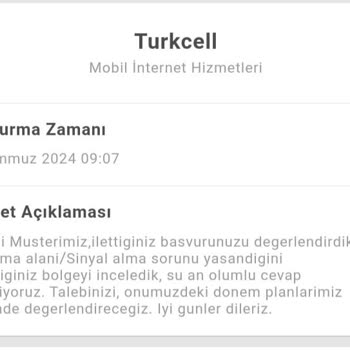 Turkcell Kapsama Alanı Sorunu