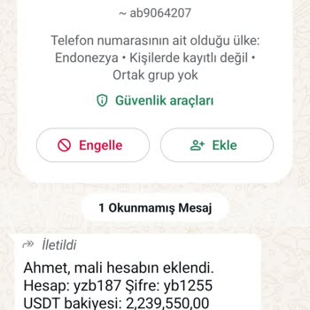 WhatsApp Yabancı Numara