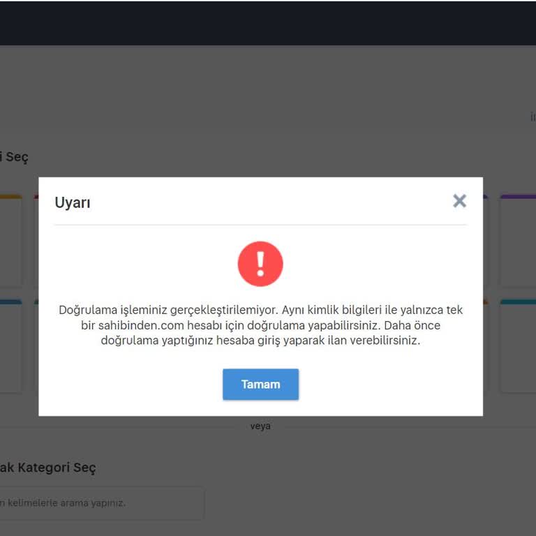 Sahibinden İlan Verememek Ve Yardımcı Olamamaları